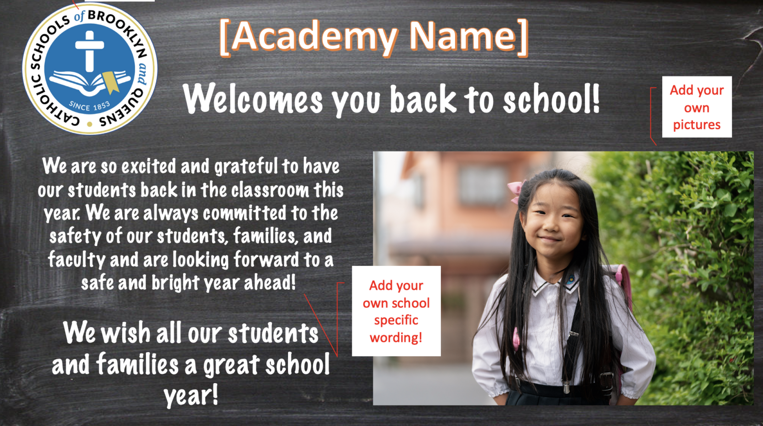 Back-To-School Editable PowerPoint Graphic