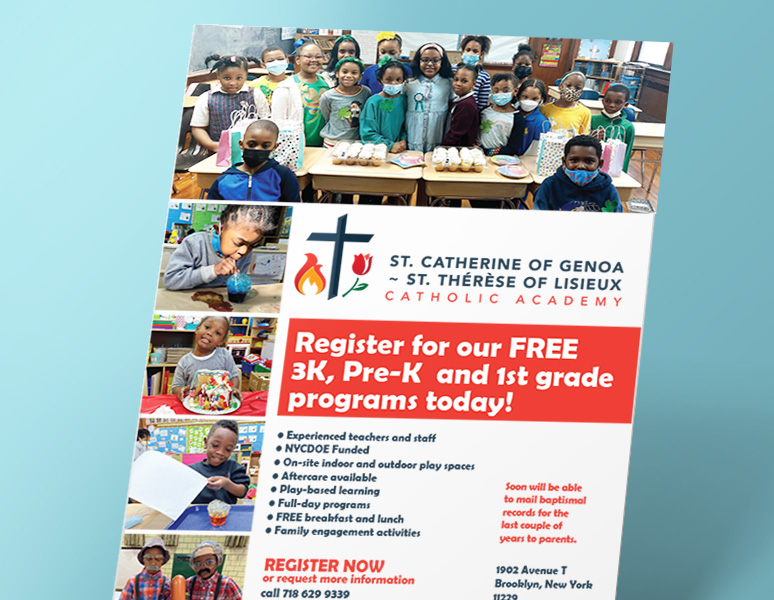 St. Catherine of Genoa – St. Thérèse of Lisieux CA – Registration One Page Hand Out