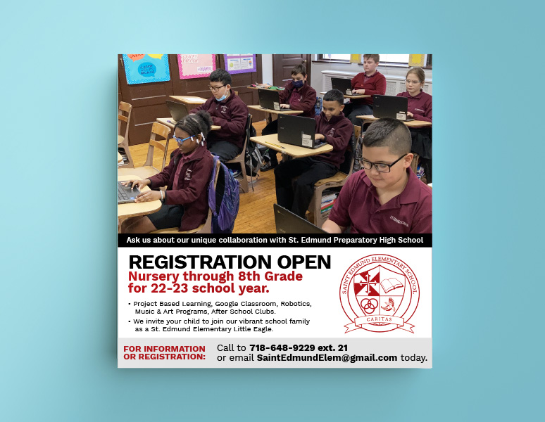 Saint Edmund School – Registration is Open